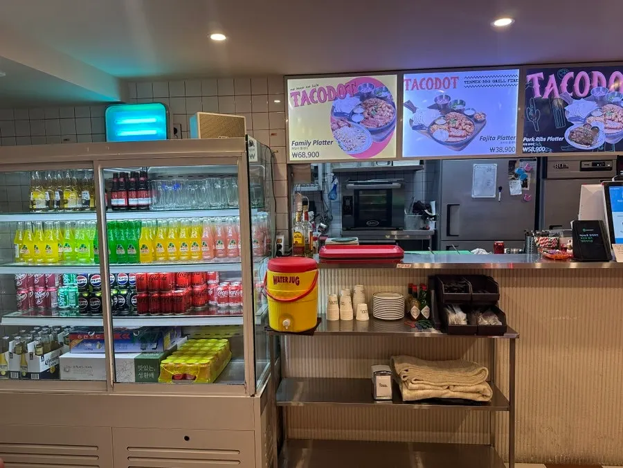 Seating inside Taco Dot