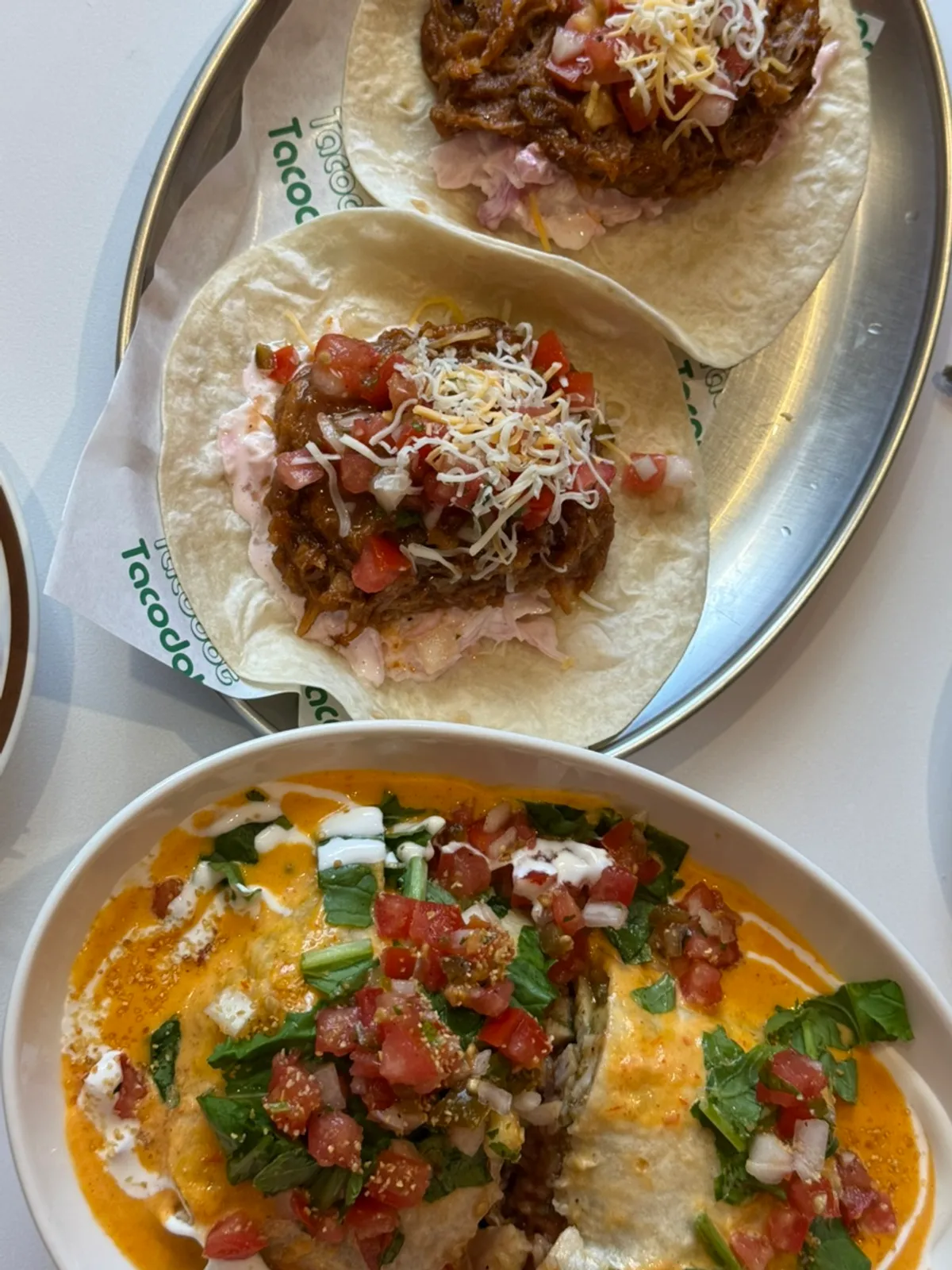 Taco Dot's fish taco with crispy fried fish