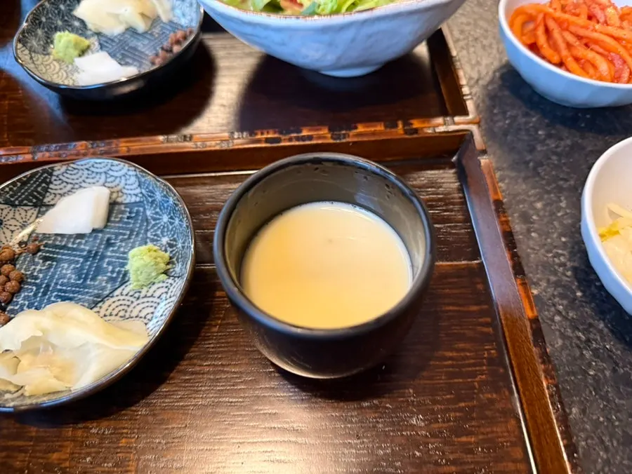 Chawanmushi and matsutake soup at Manmok