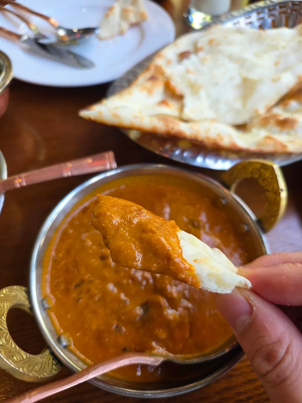 A bowl of mutton masala lamb curry