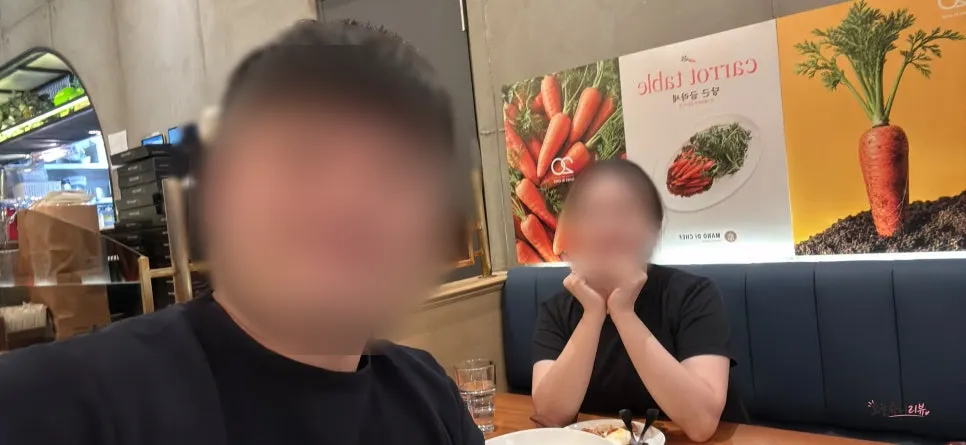 마노디셰프 잠실점 결혼기념일 식사 마무리 장면