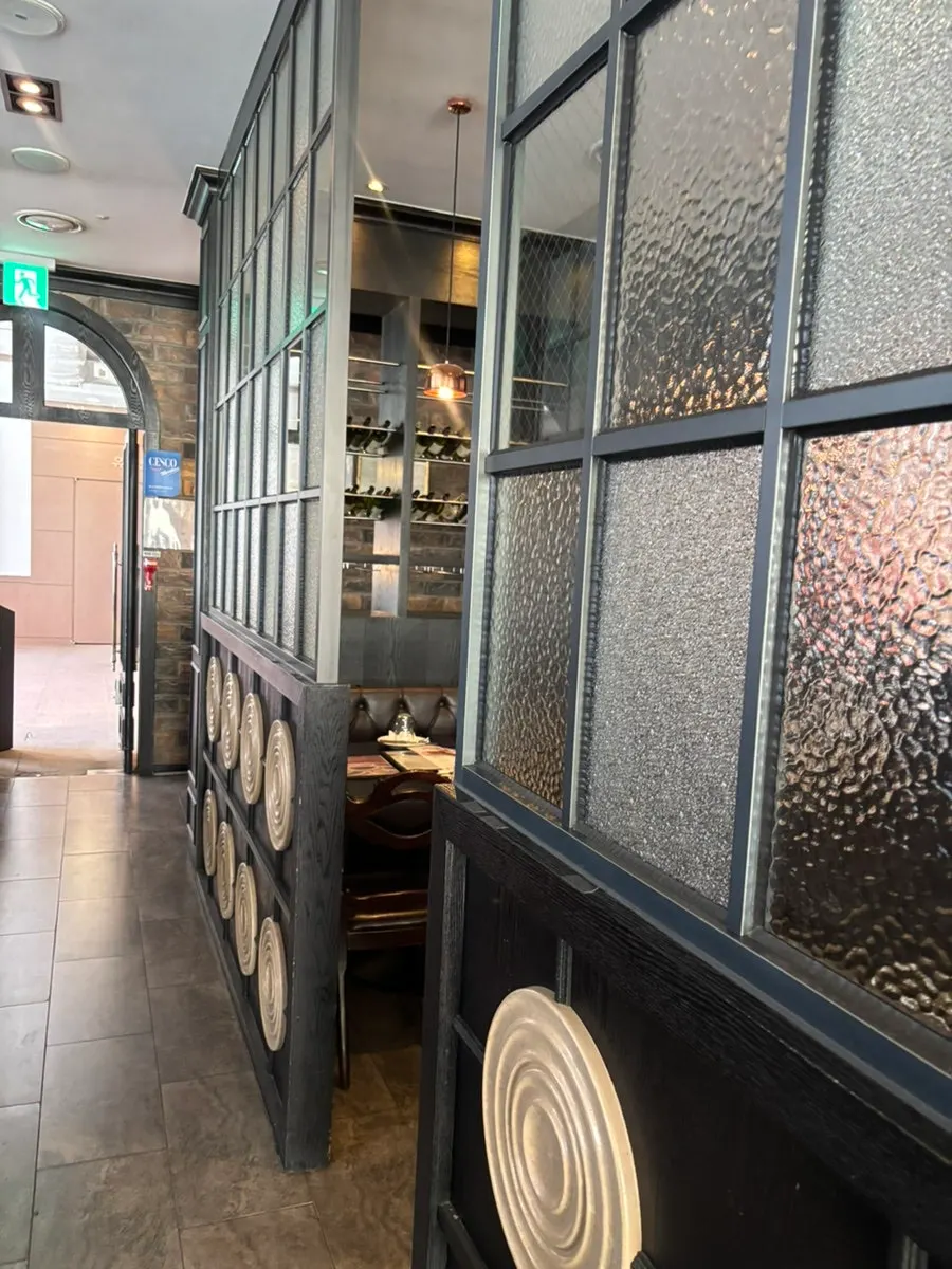 Window seats at Mano di Chef Myeongdong Branch with a city view