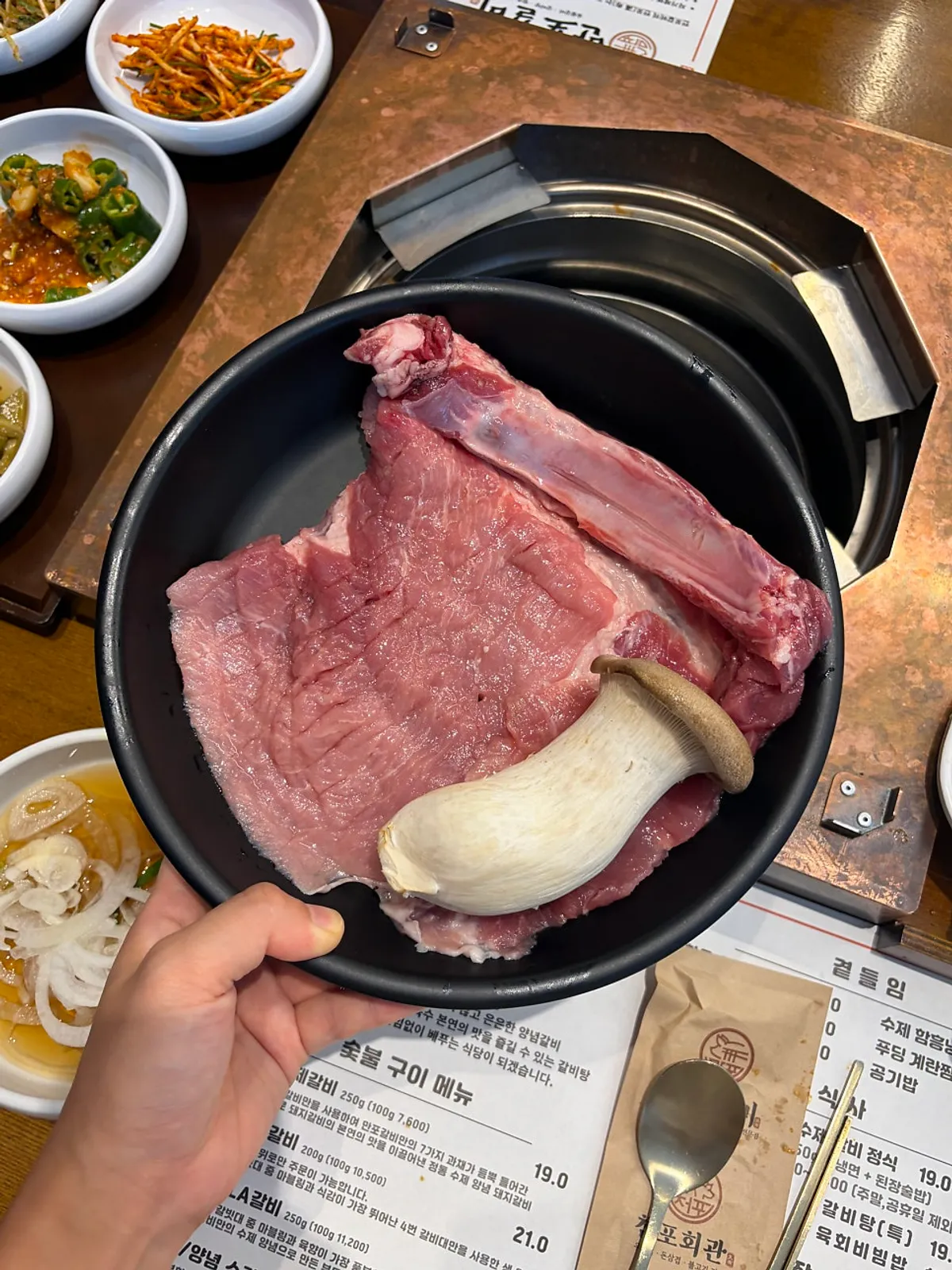 만포갈비 한돈생갈비 2인분