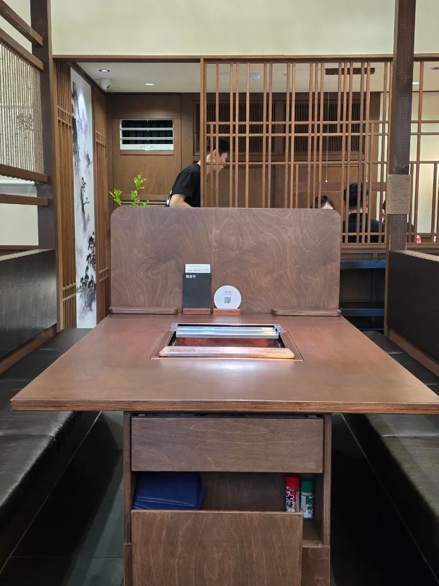 Neat seating in the main hall