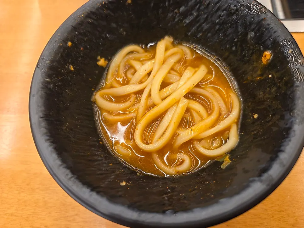 Fresh kalguksu noodles boiling in added broth