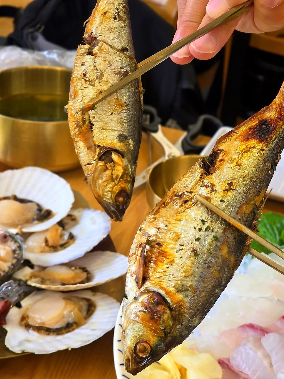 전어구이 살을 발라낸 모습