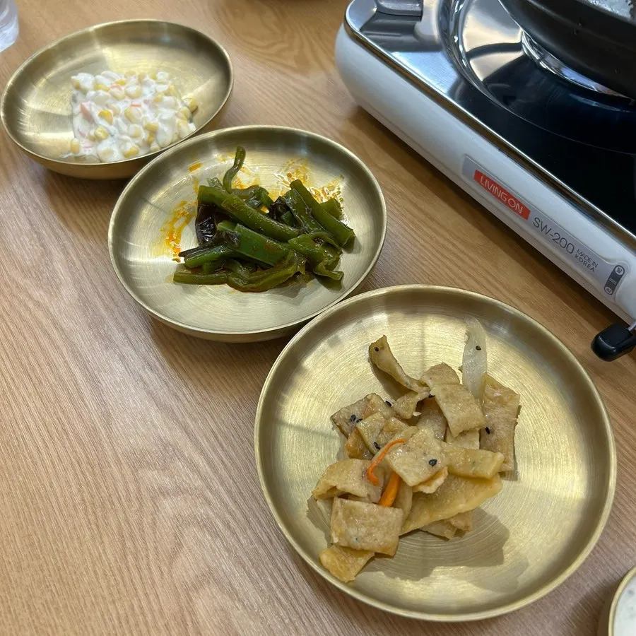 Table setting slid in fully prepped from the kitchen
