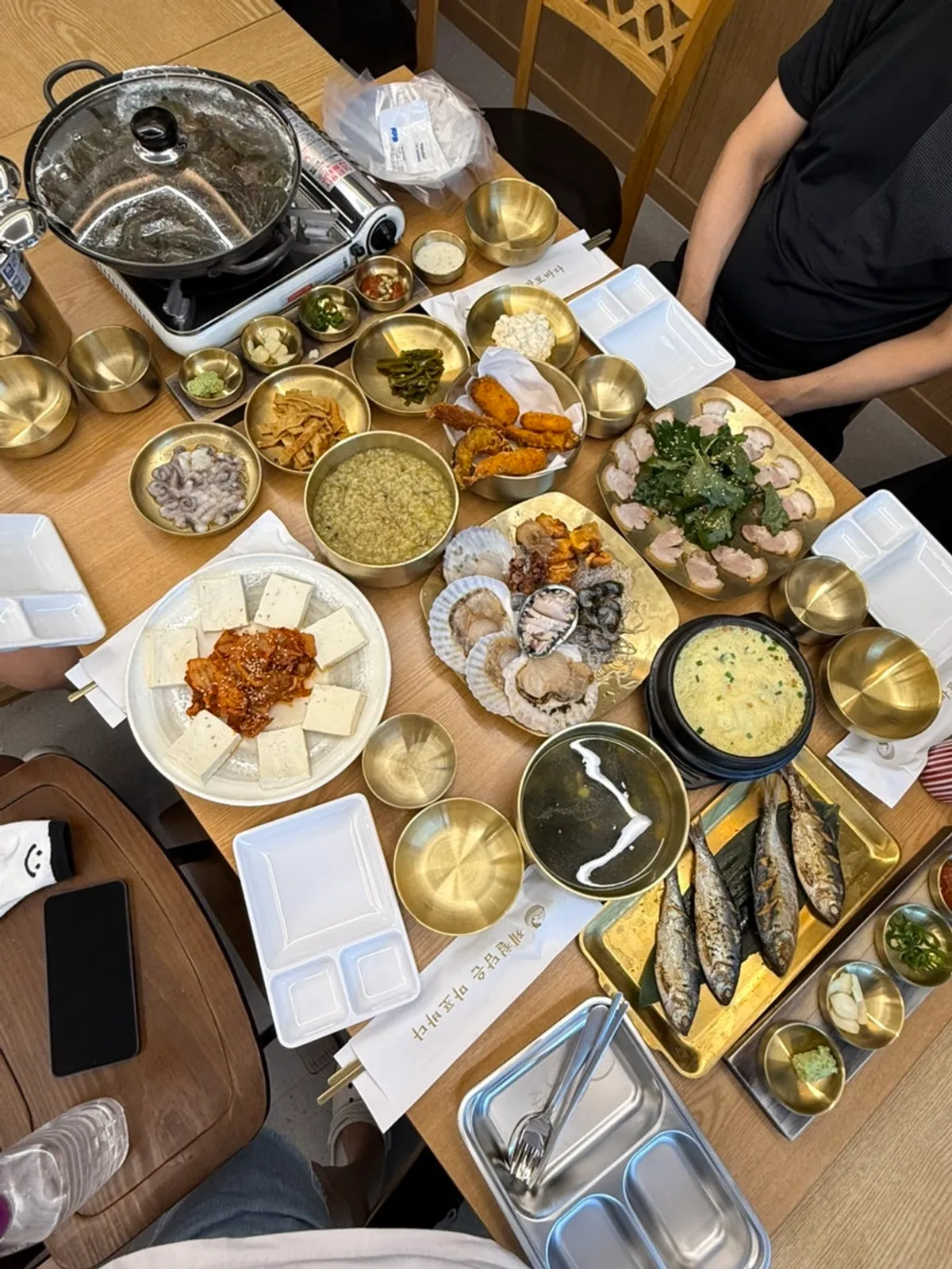 Signature set loaded with sashimi and seafood