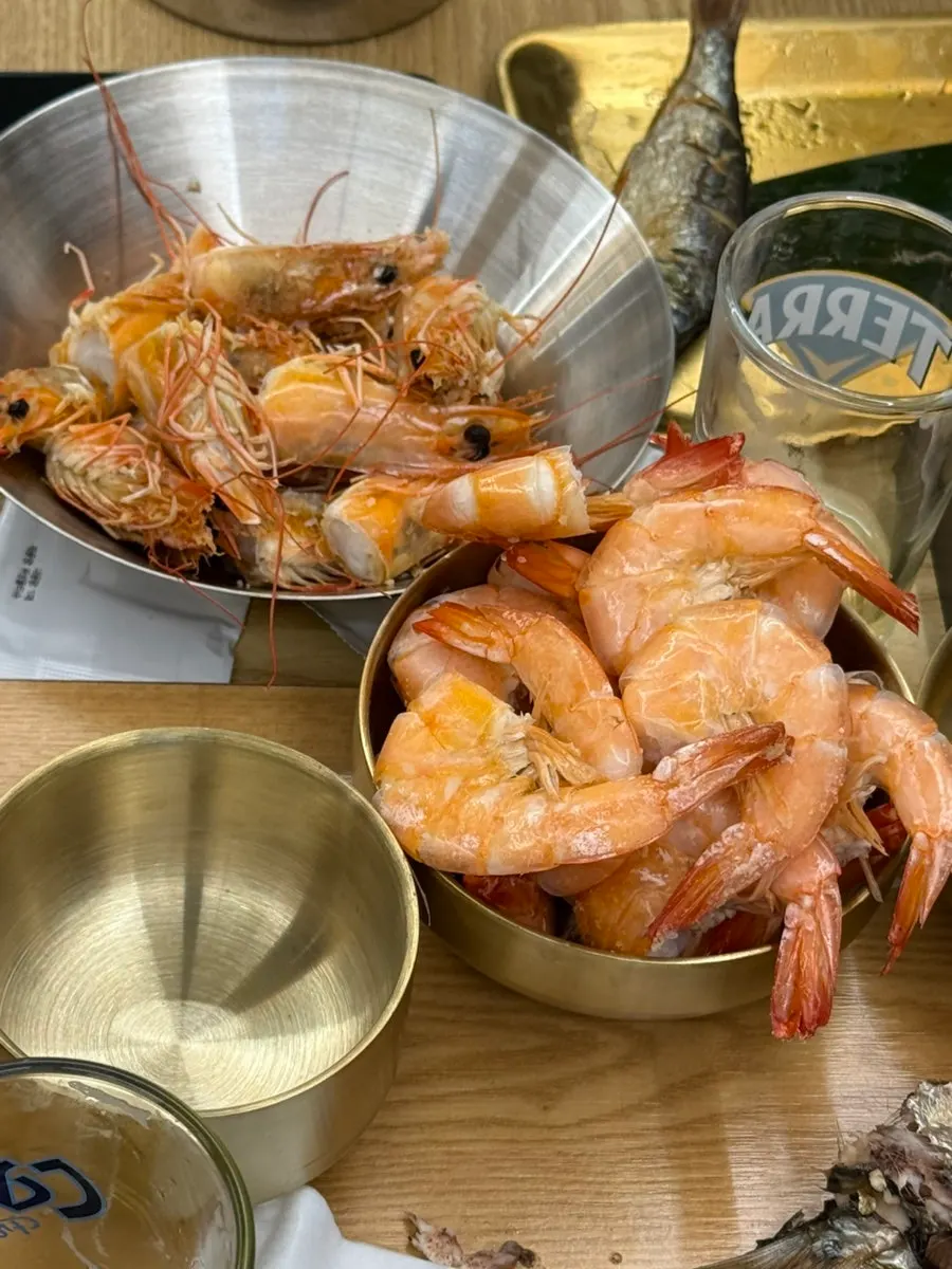 Shrimp grilled to perfect doneness