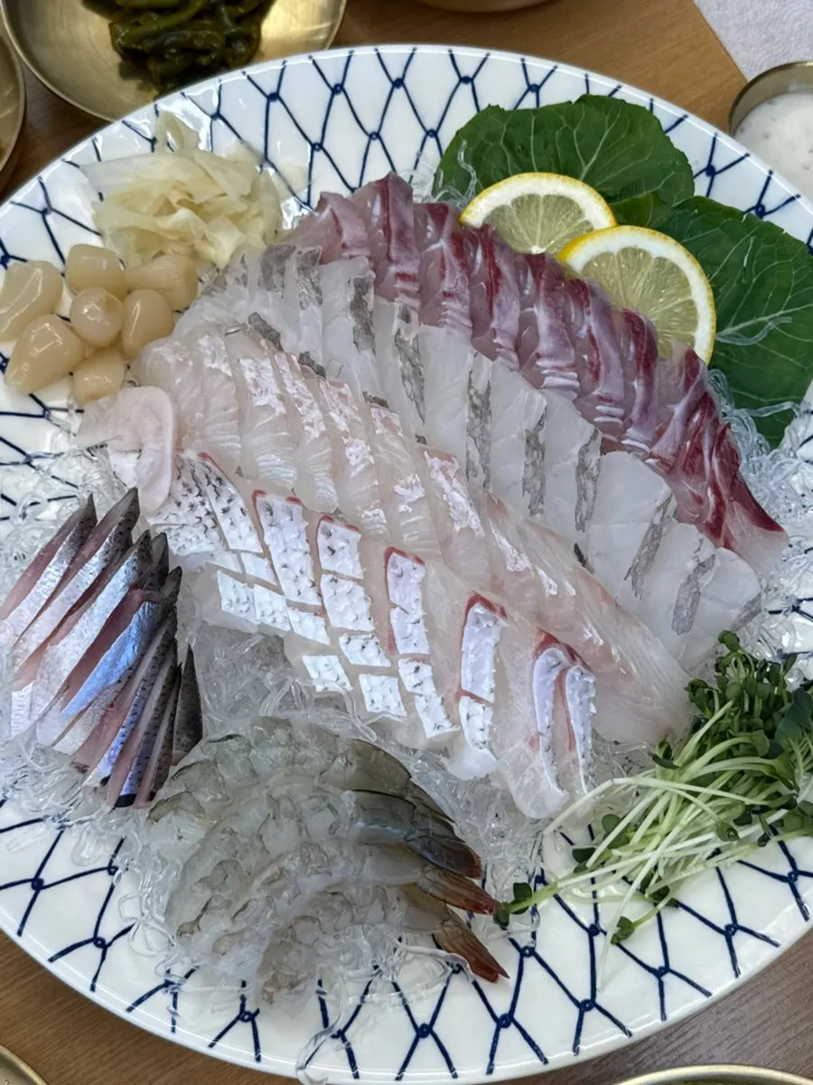 Close-up of butter-grilled shrimp heads