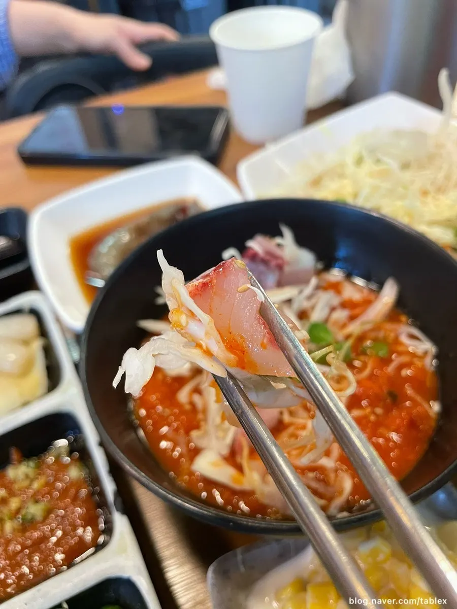 Close-up of the sweet and tangy mulhoe seasoning