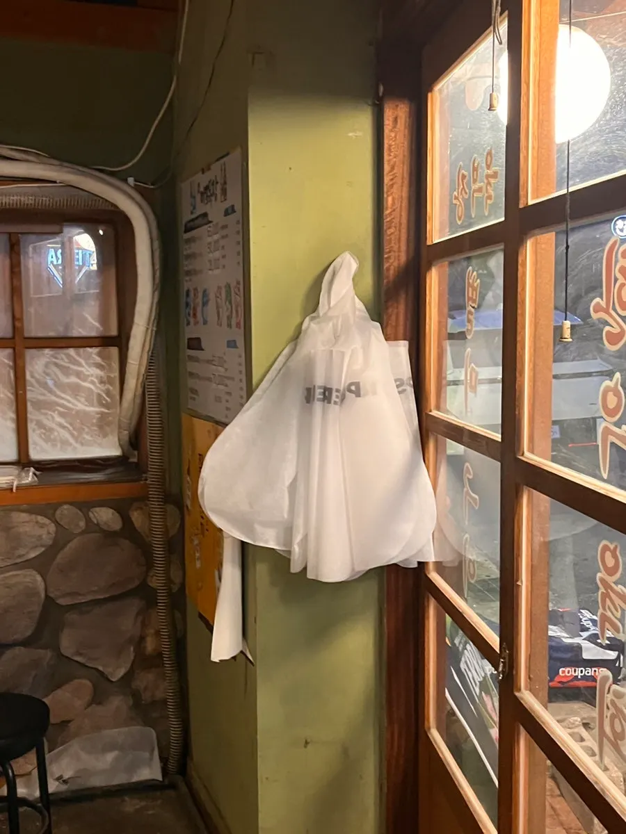 Mountain lodge-style restaurant interior