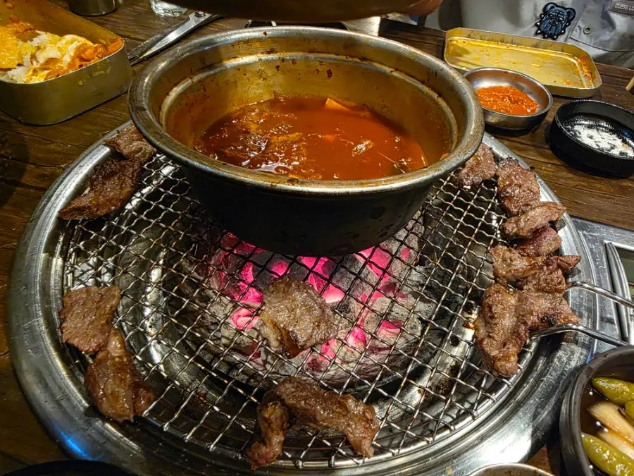 Complimentary kimchi stew