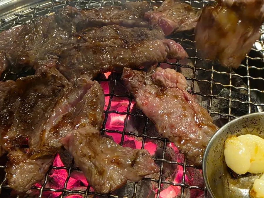 Emperor Galbisal on the charcoal grill