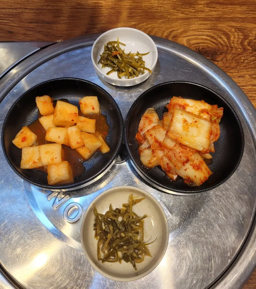 우시장회관 주문 메뉴 구성