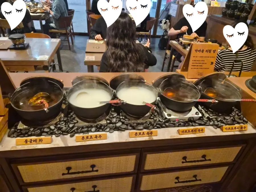 Smoked gyukatsu grilling on the personal brazier