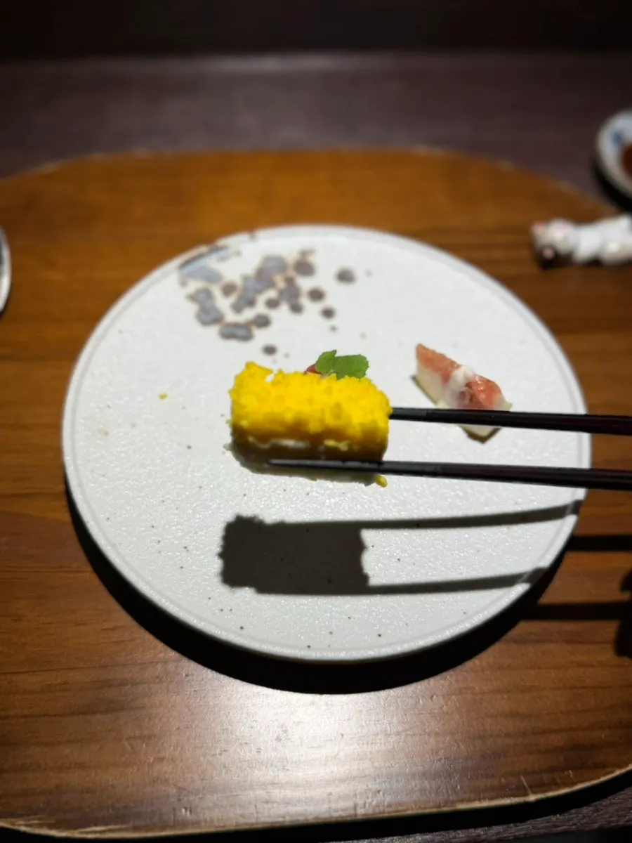 Japanese-style castella rolled egg appetizer