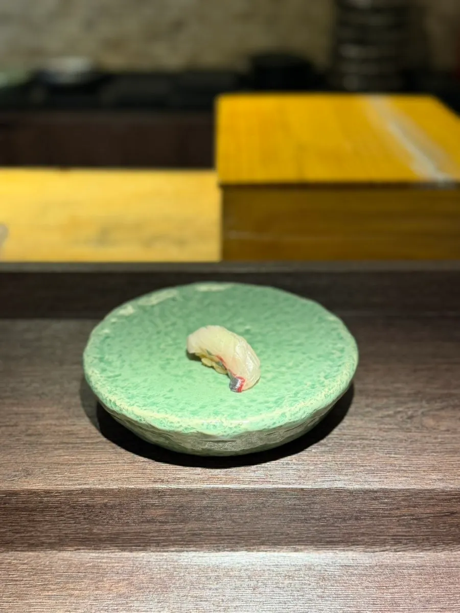 Light and clean sea bass sushi