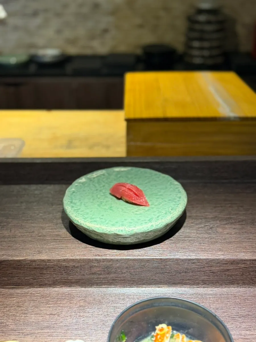 The amberjack sushi that was the tastiest of the meal
