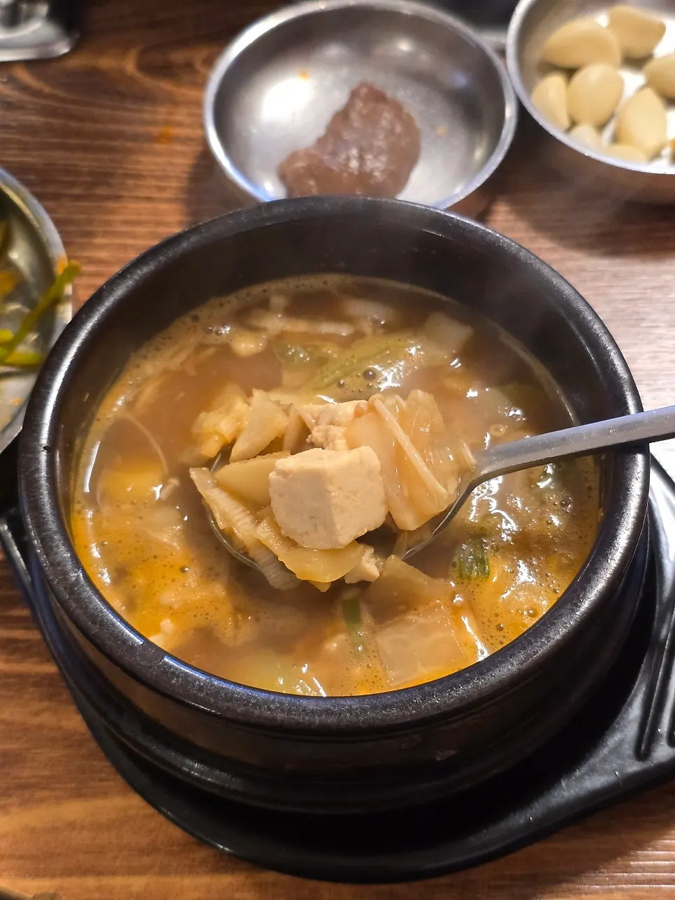 An extra serving of whole pork belly ordered