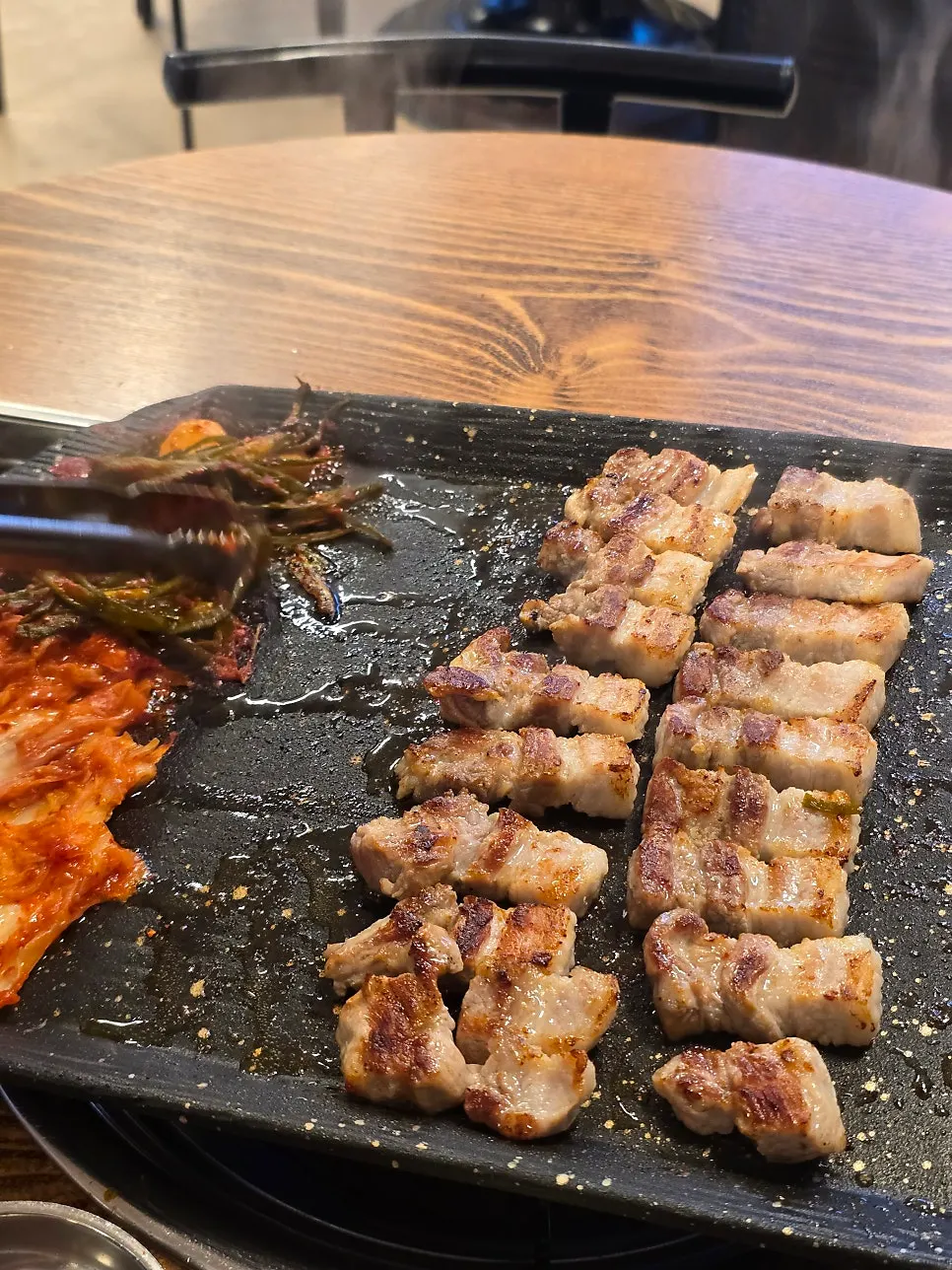 Table after finishing the meal