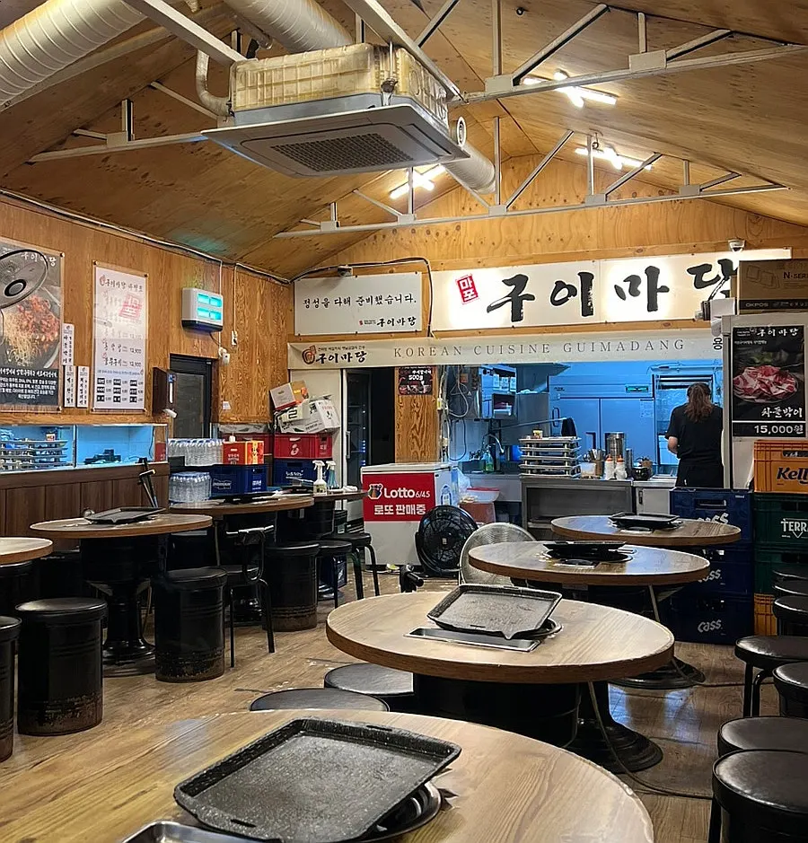 Cozy old-school interior of Mapo Gui Madang