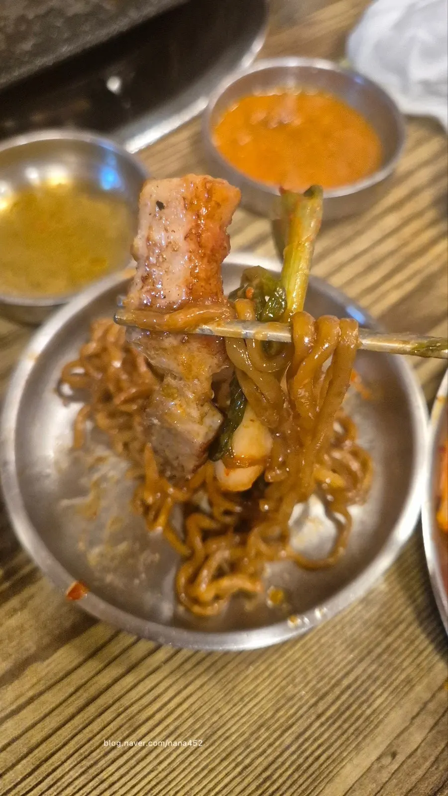 마포구이마당 용강직영점 식사 마무리 상차림