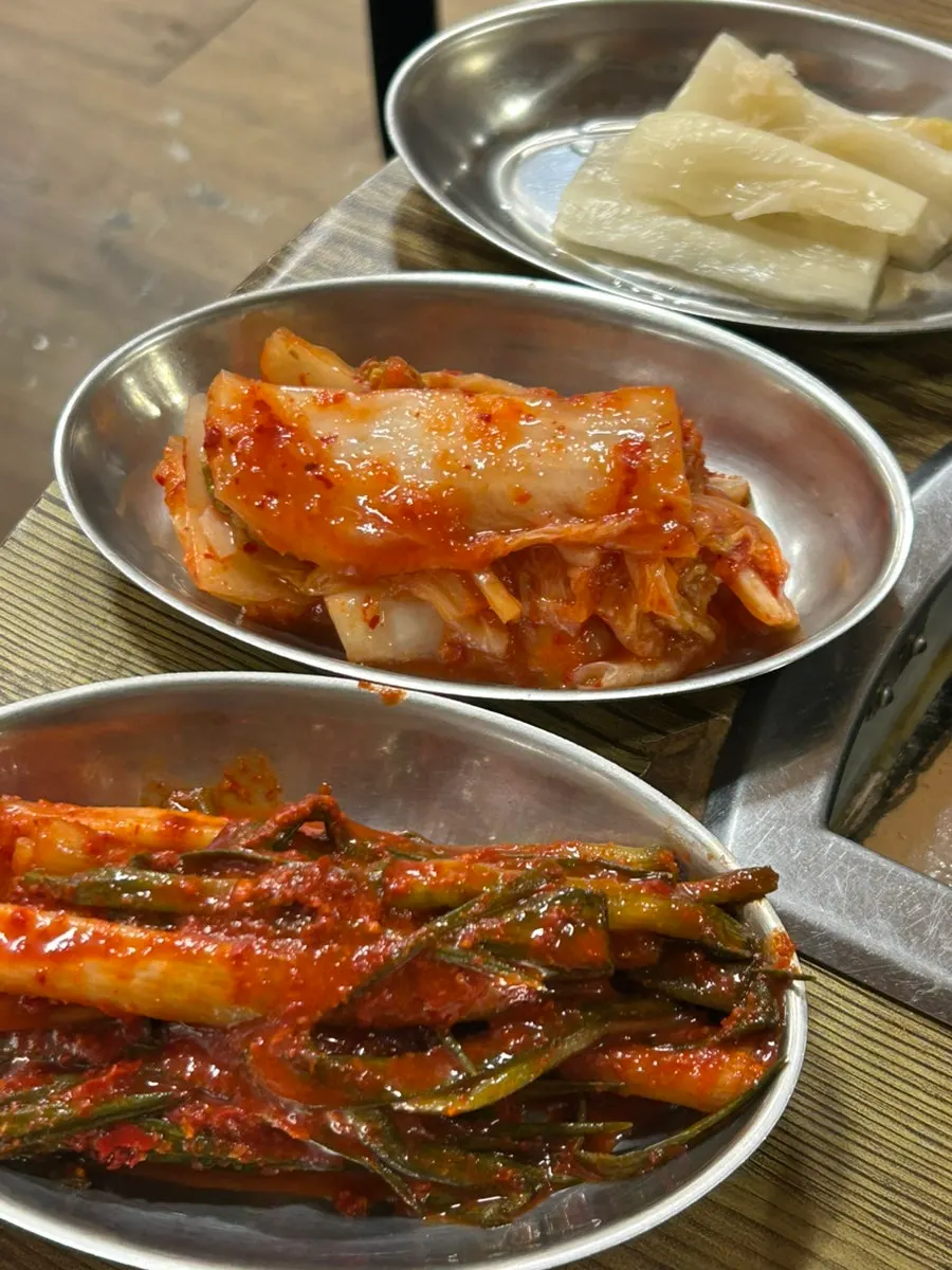 Jeolla-style green onion kimchi served as a side dish