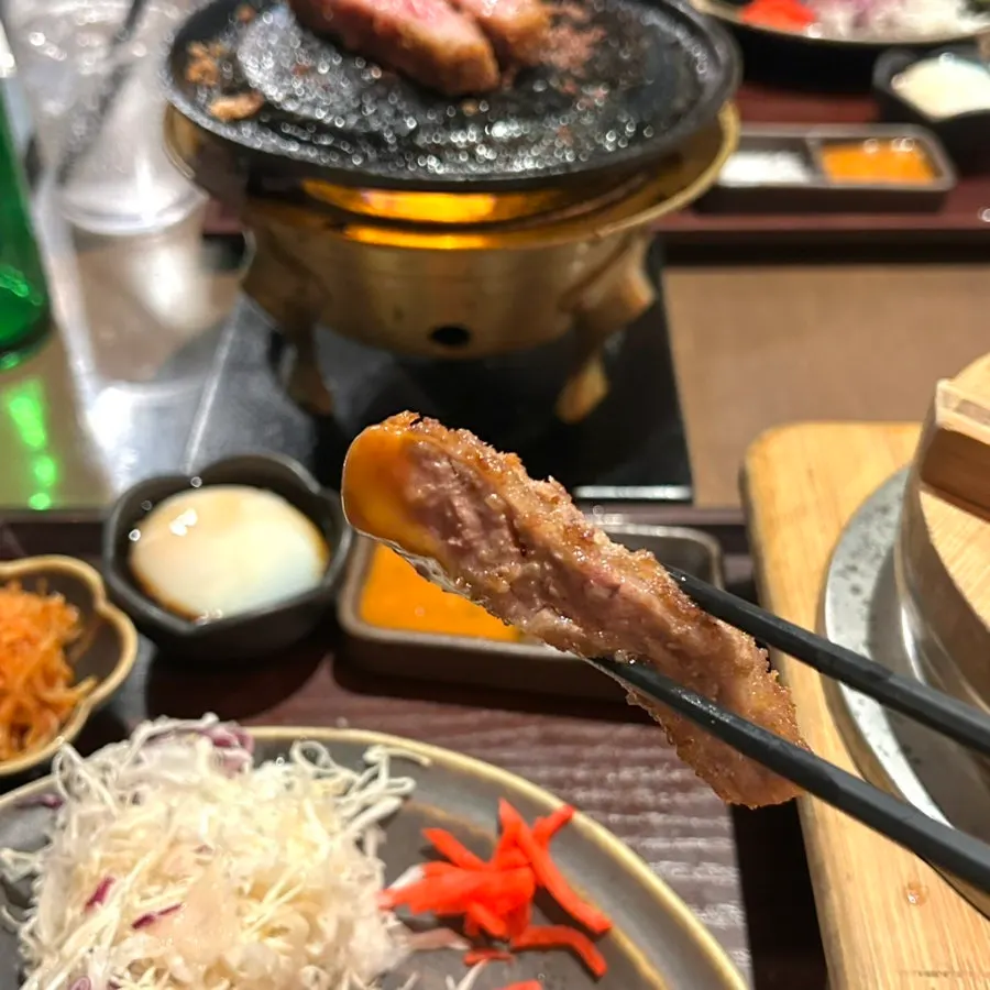 규카츠용 와사비와 소금
