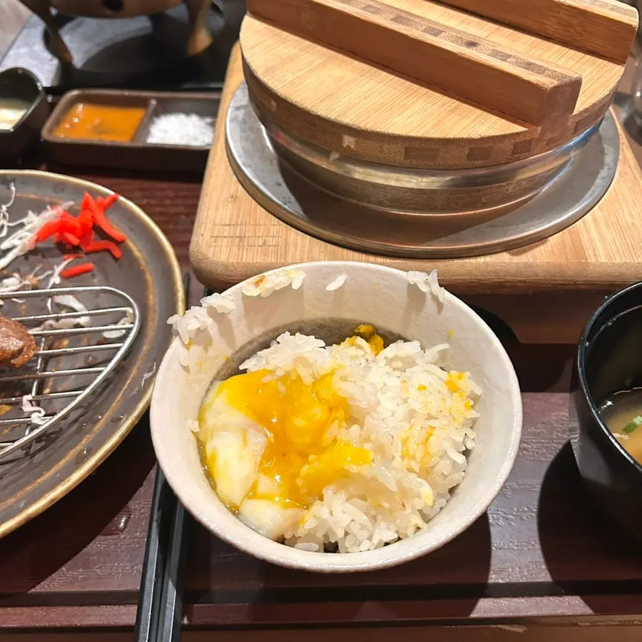 규카츠 세트의 감태명란