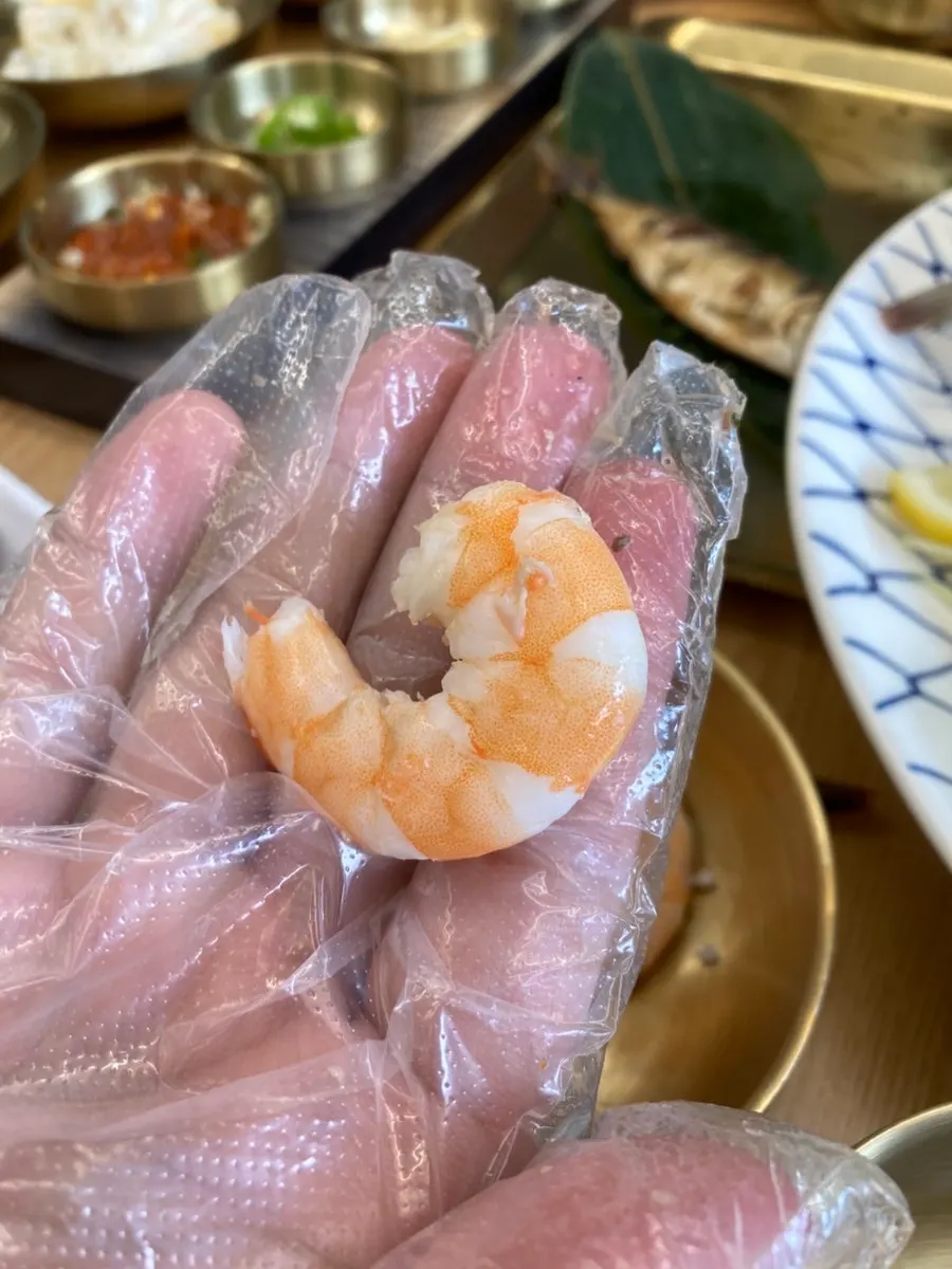 肉肉的鲜虾刺身