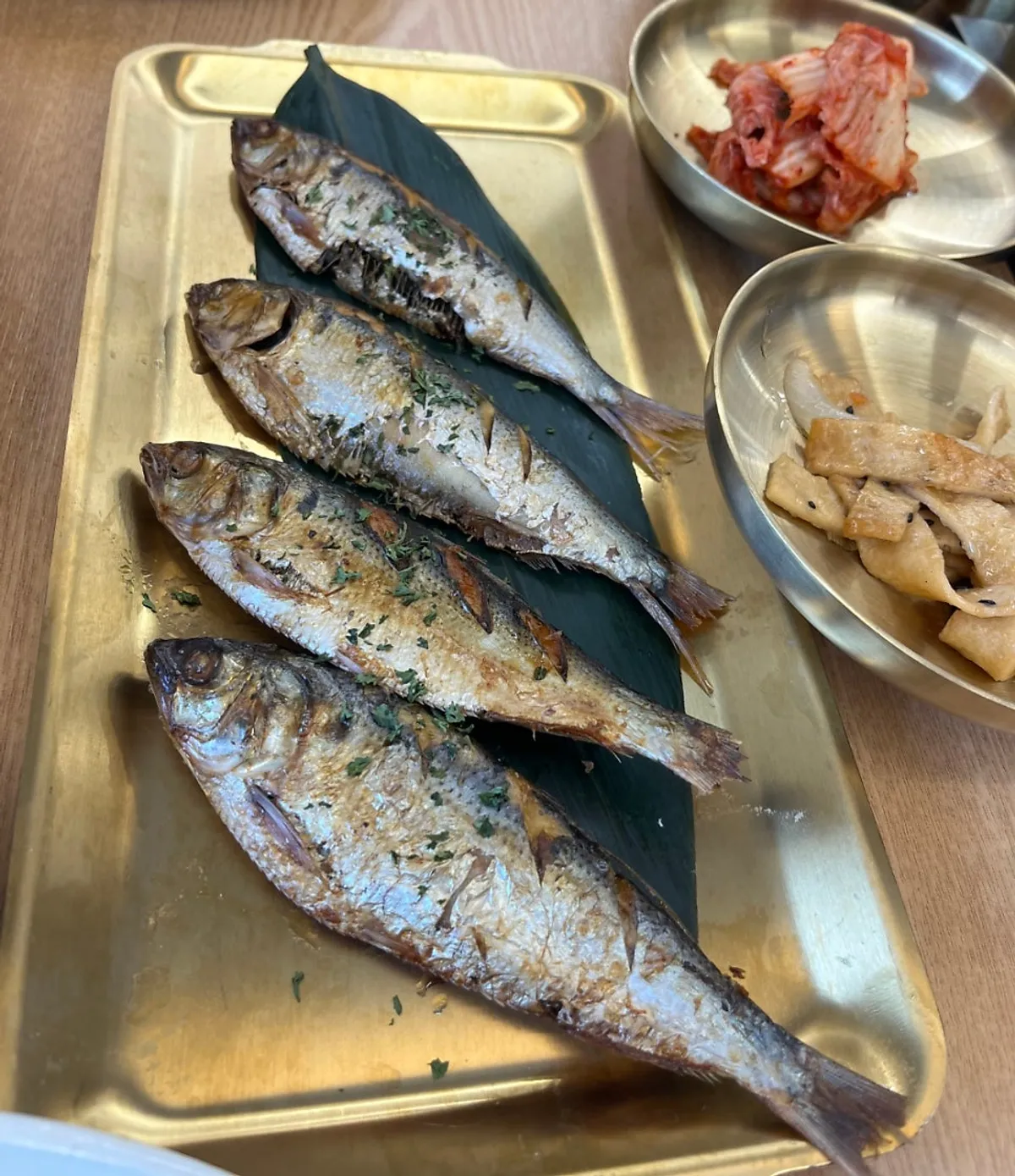 Golden-grilled gizzard shad