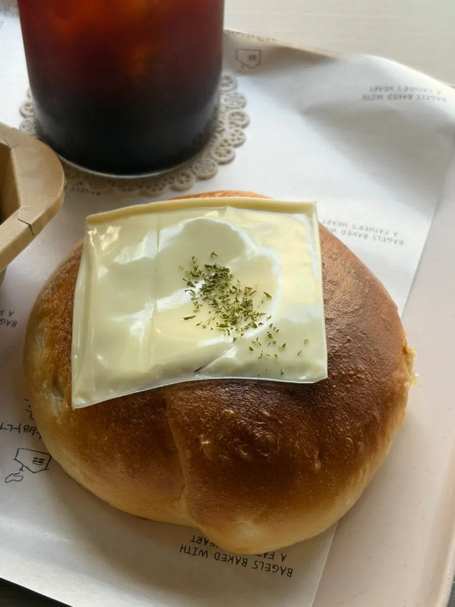 Potato bagel packed with filling