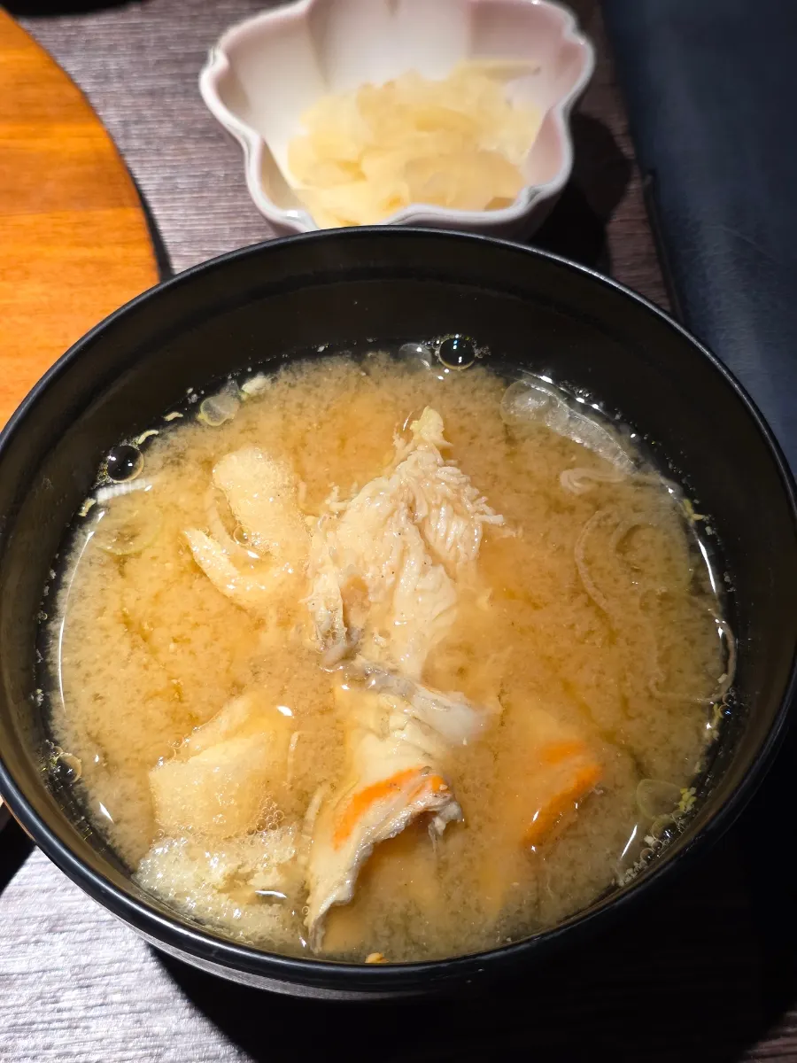 Soup with snow crab body meat