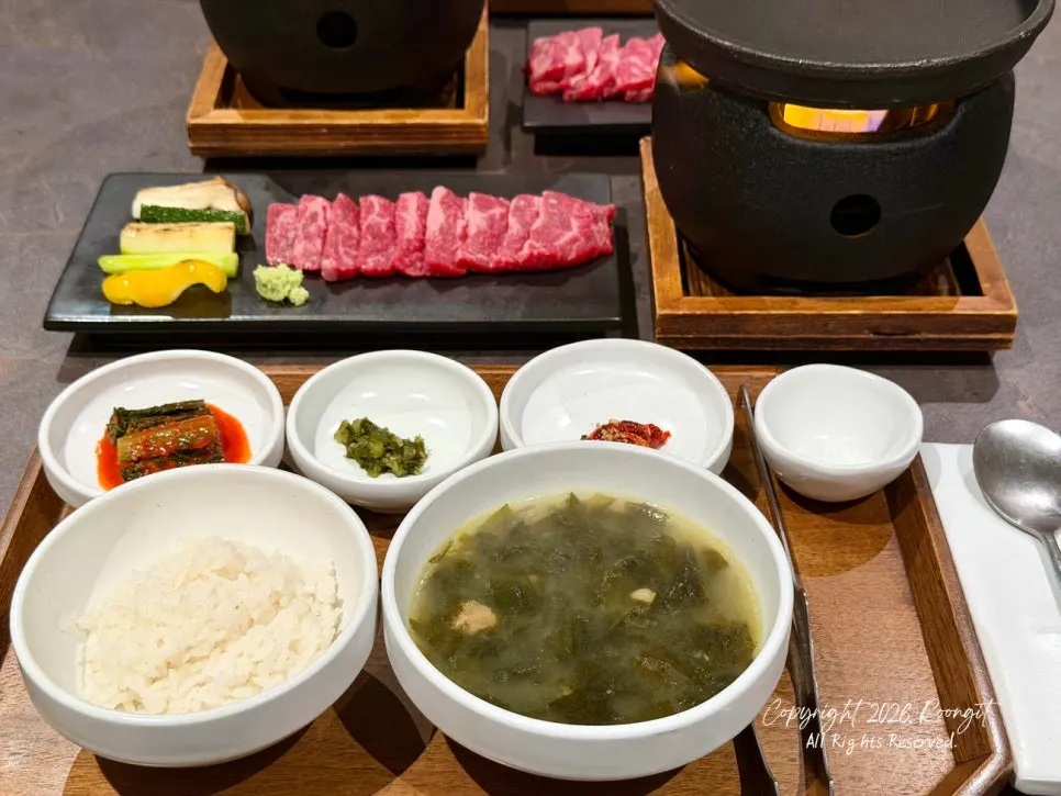 Two-plus sirloin served as the main course