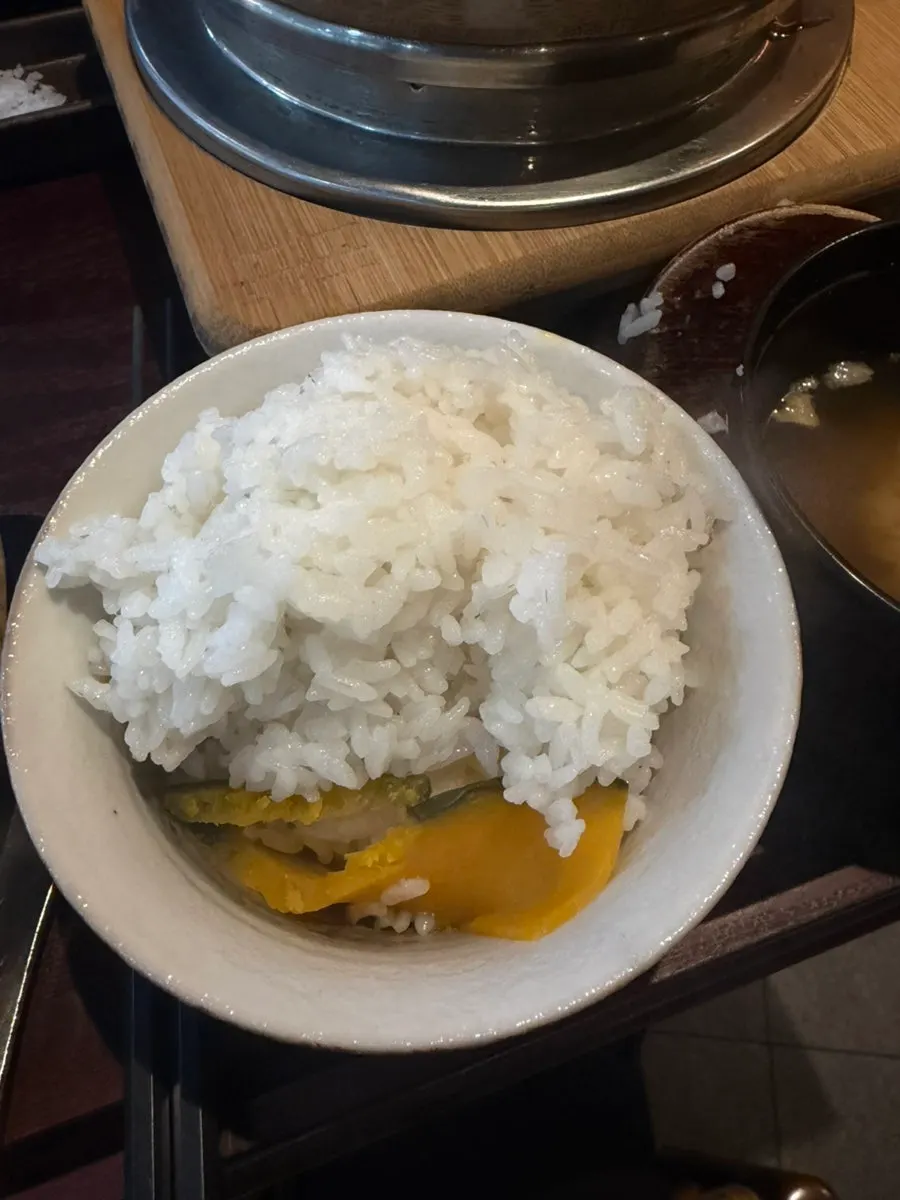 Sauce and myeongi wasabi accompaniments