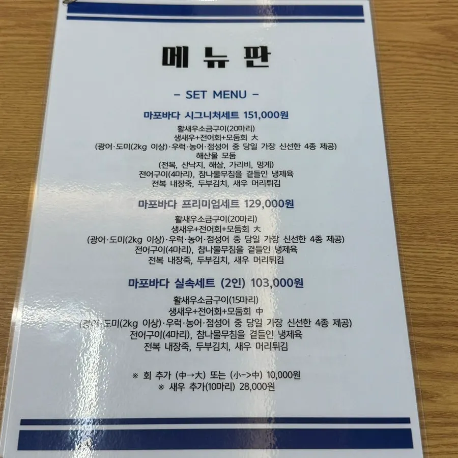 Signature menu at Jaecheoldameun Mapo Bada