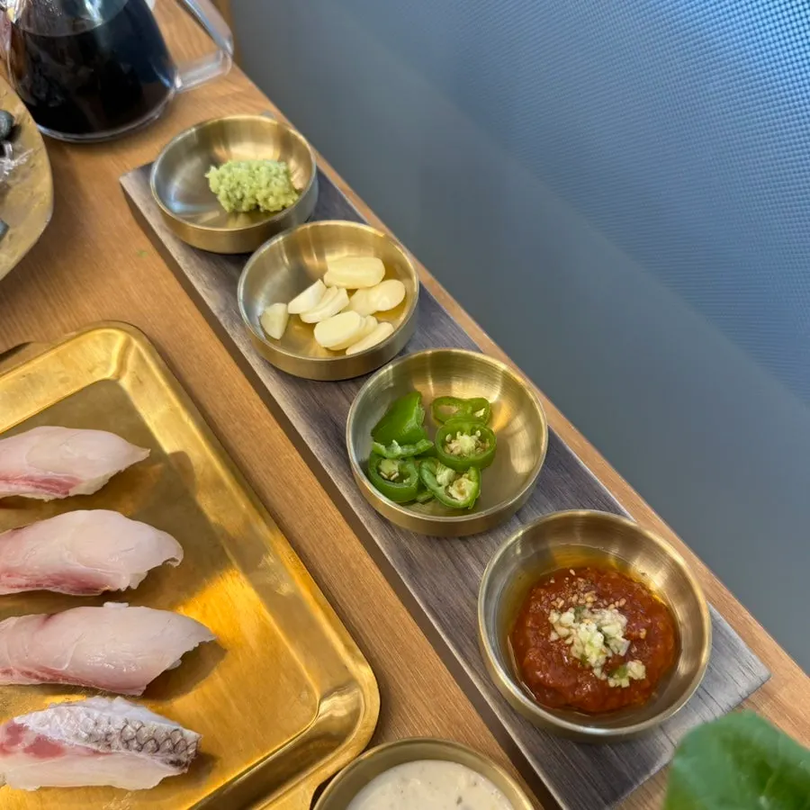 Assorted seafood served with the feast