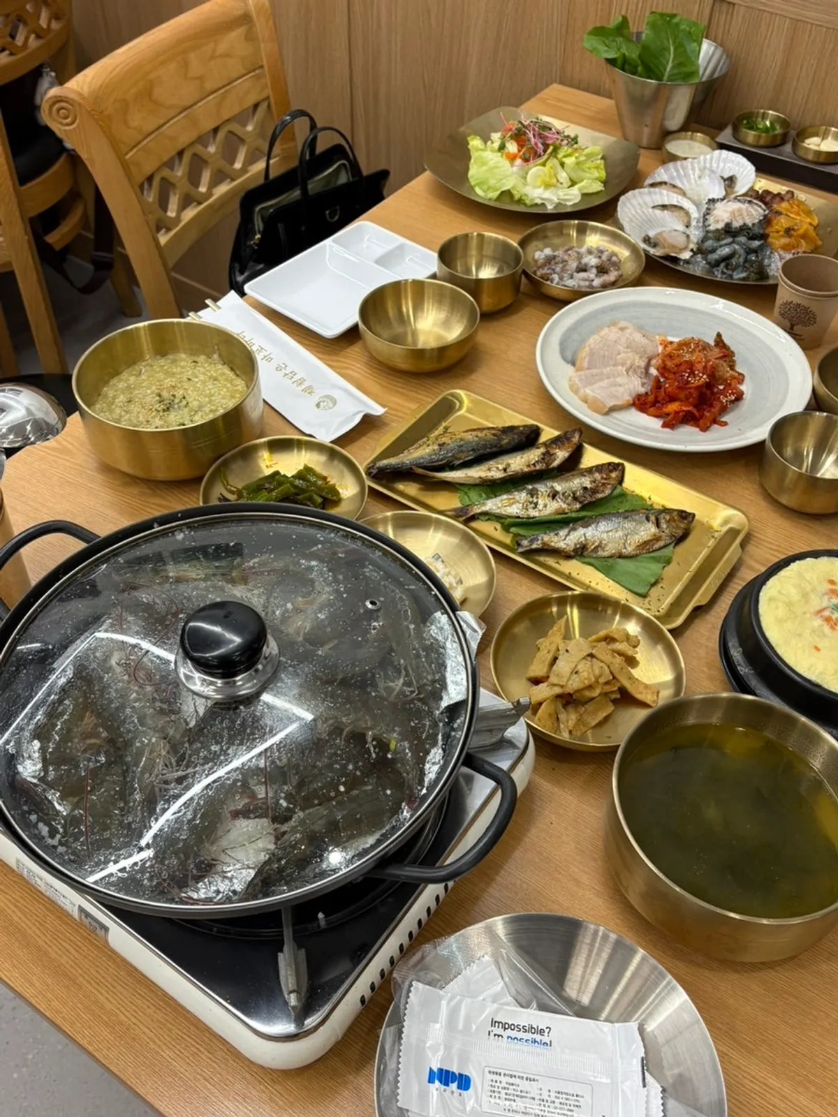 Seasonal seafood and assorted sashimi selection