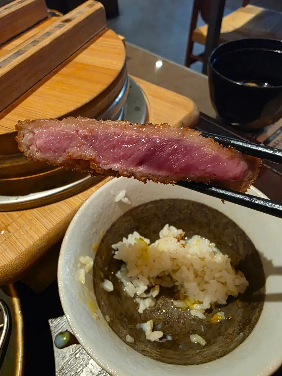 추가 주문한 훈연 규카츠