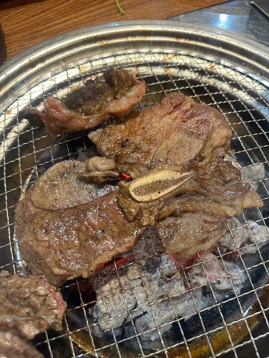 양념 LA갈비 굽기 전 모습