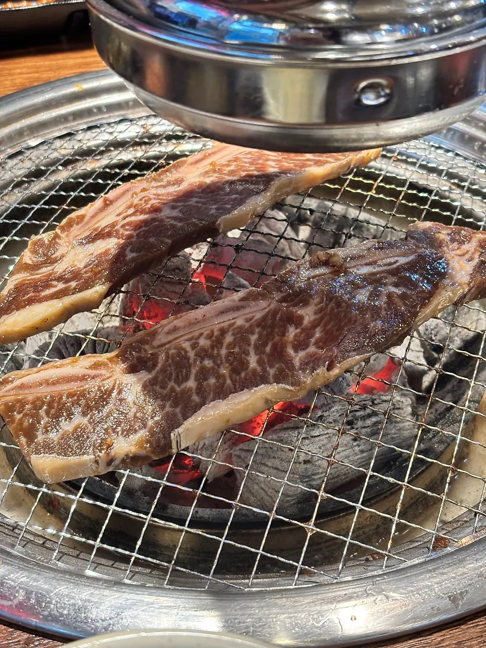 LA-style short ribs grilled over charcoal