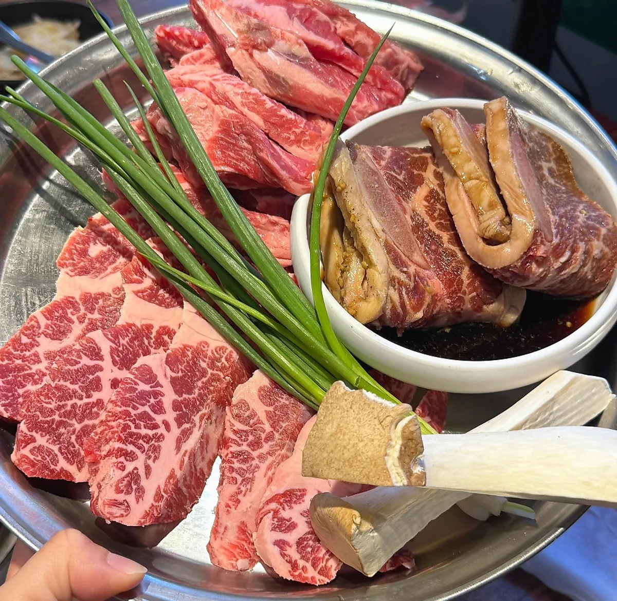 The assorted beef platter at Usijang Hoegwan near Mapo Station