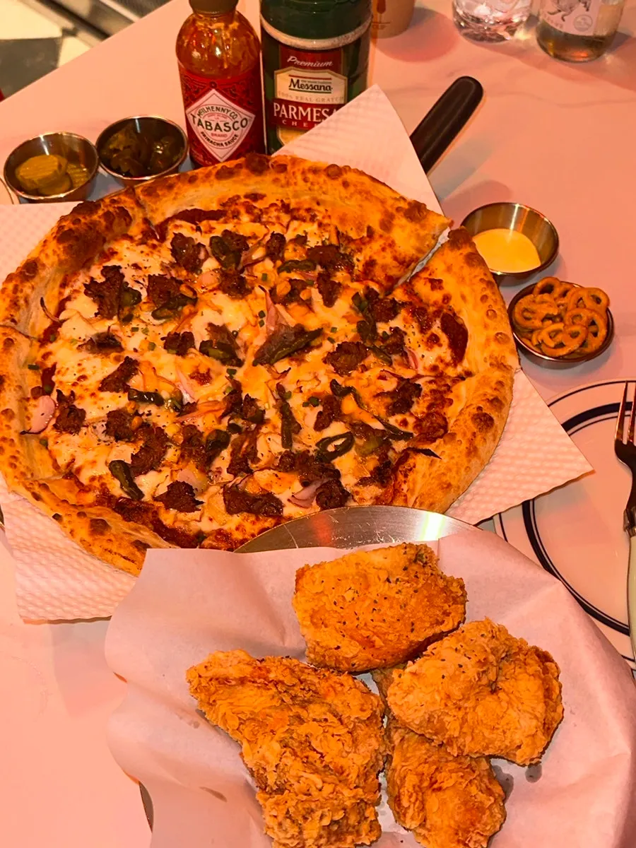 Half order of crispy hot chicken served as 4 pieces