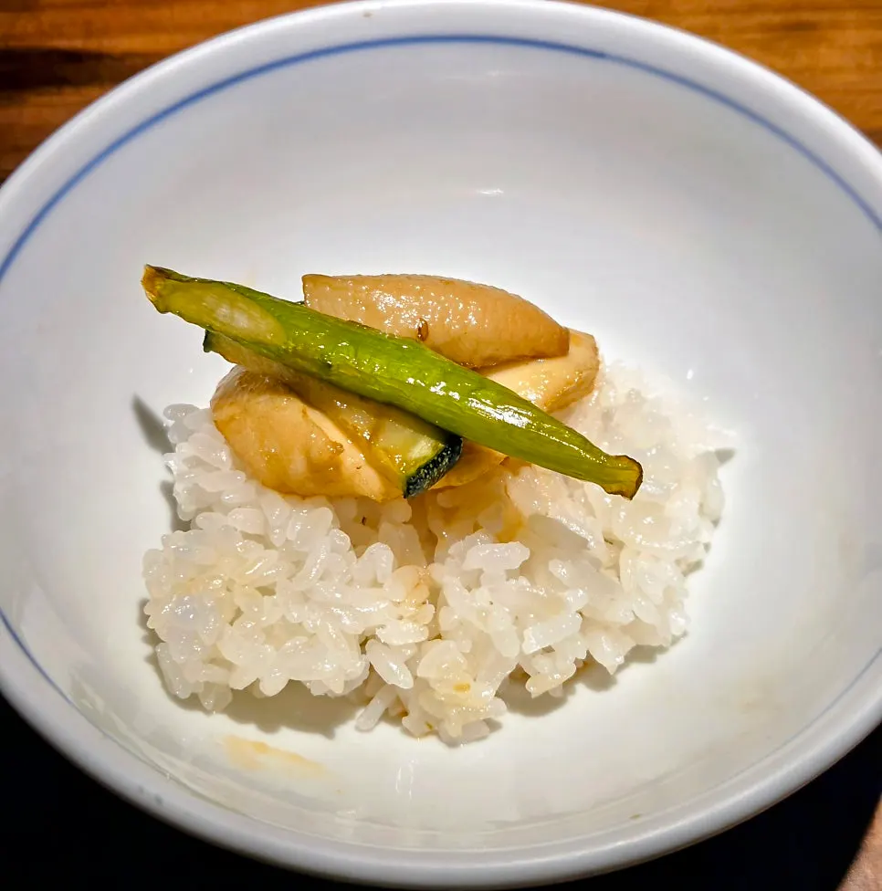 Salmon steak main dish topped with sauce