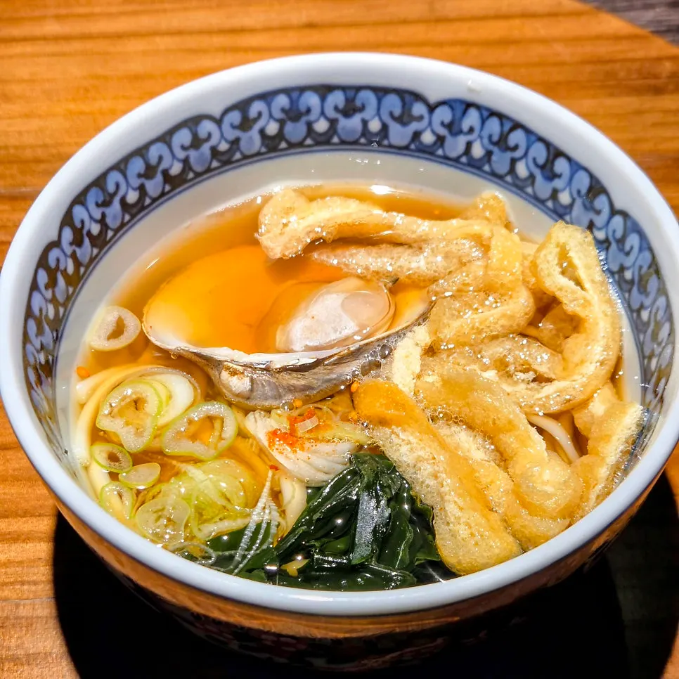 Udon and sea bream rice served as the meal course