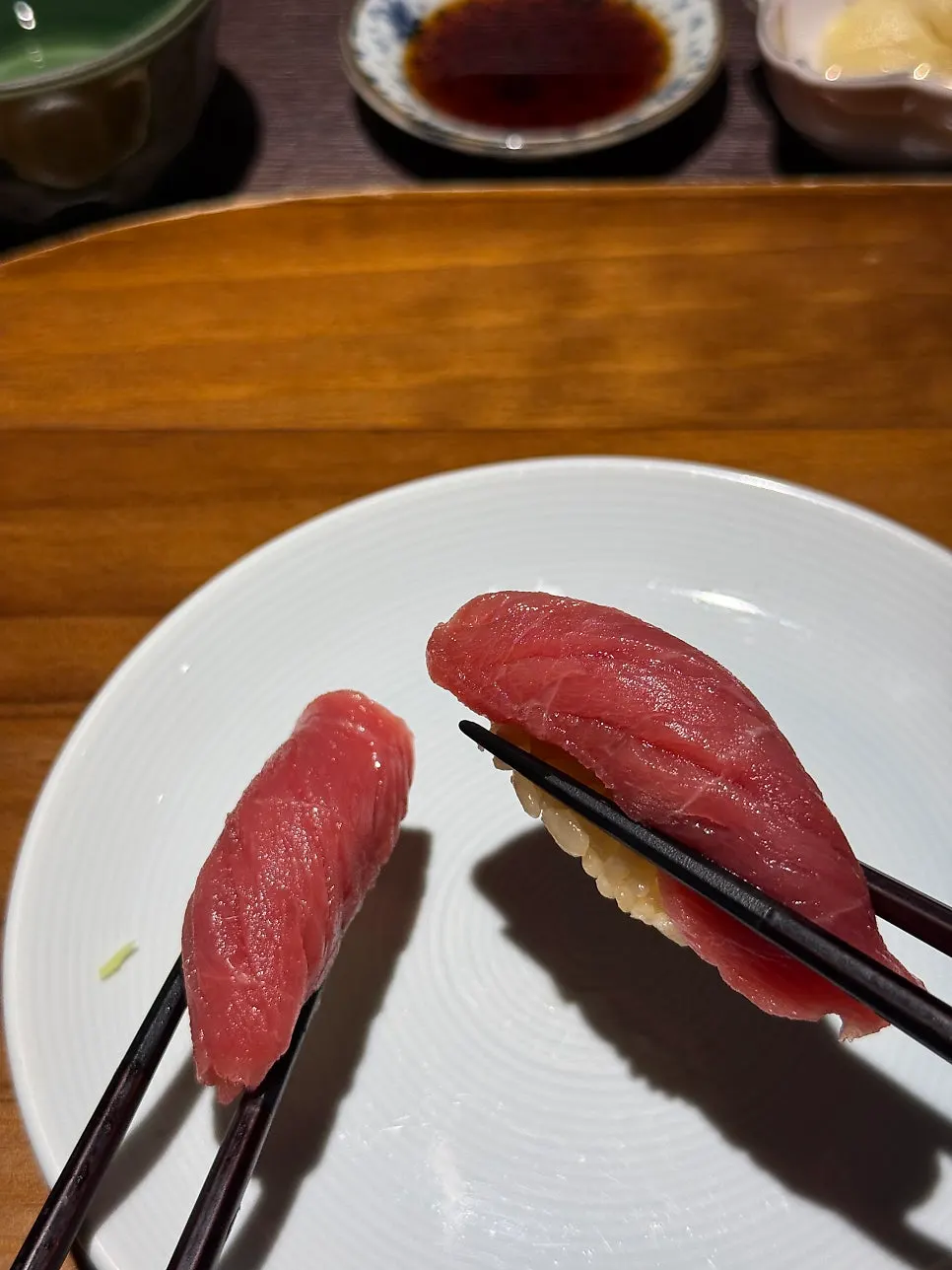 참치 도로 스시 클로즈업