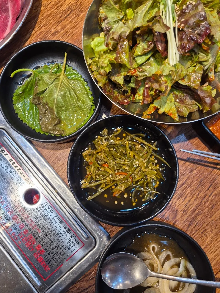 Basic side dishes set on the table