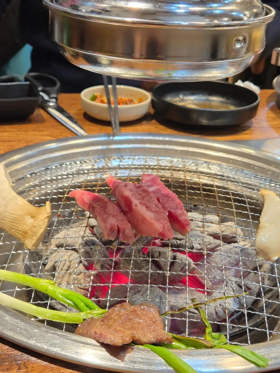 Three types of beef grilled to a golden brown