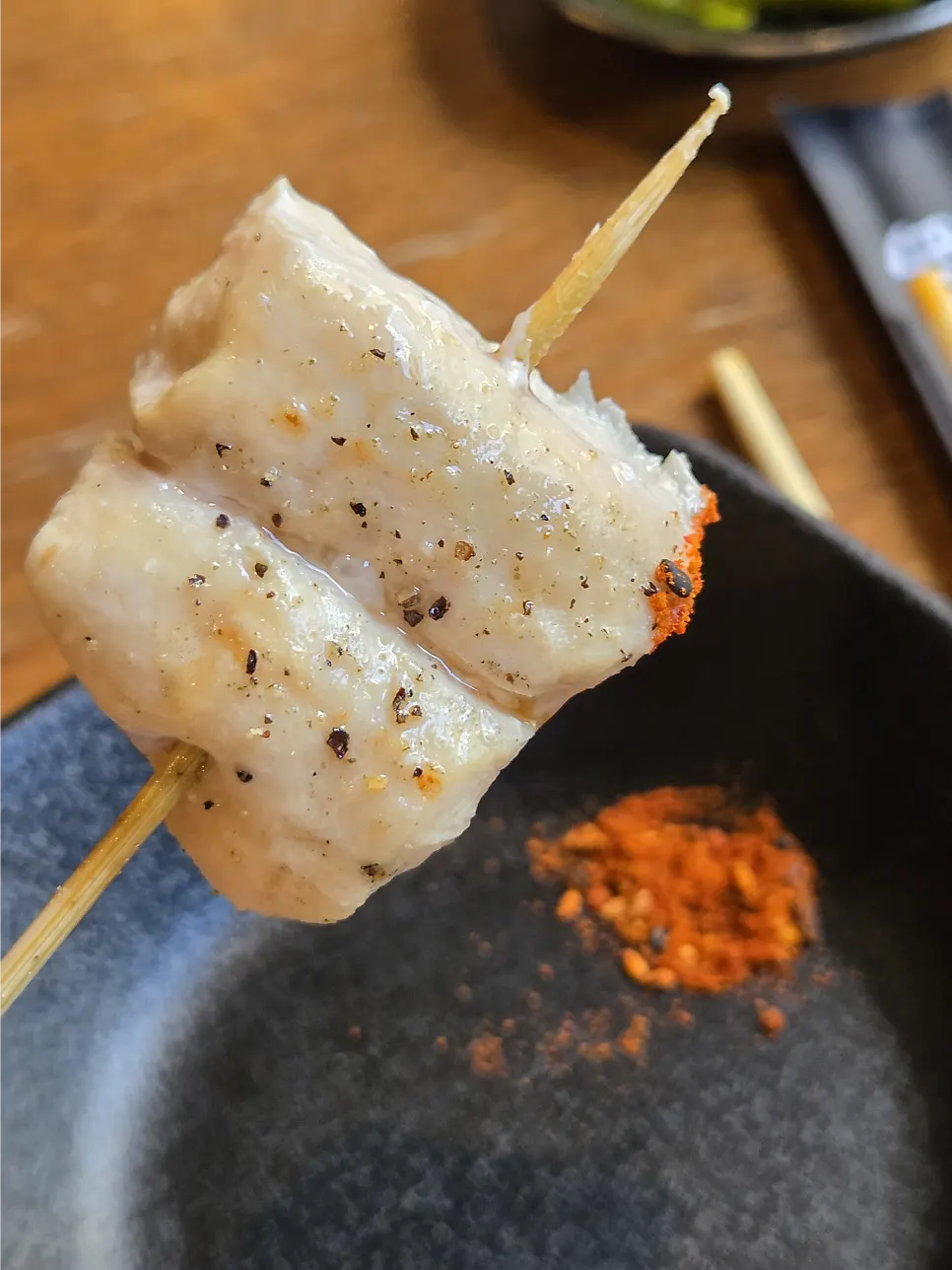 Moist charcoal-grilled chicken tenderloin